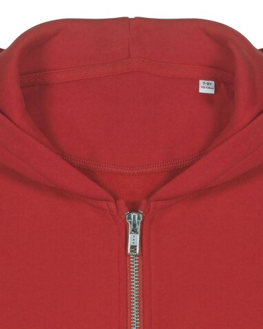 Mini Cultivator 2.0 - Der Iconic Kinder-Zip-Hoodie - Red - 5-6/110-116cm bedrucken, Art.-Nr. STSK182C00405