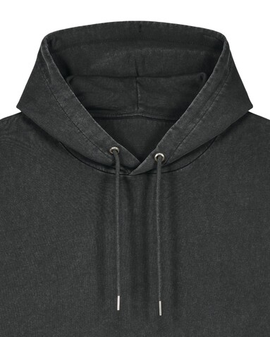 Archer Vintage - Der Garment-Dyed Unisex-Hoodie aus French Terry - G. Dyed Black Rock - M bedrucken, Art.-Nr. STSU040C1401M
