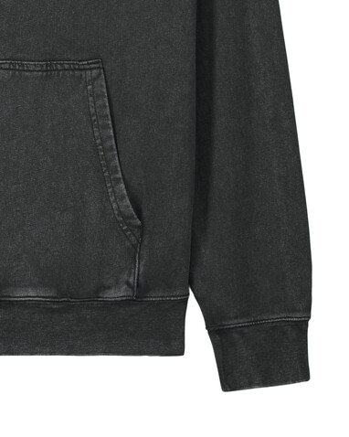 Archer Vintage - Stückgefärbter Unisex-Hoodie aus Terry mit normaler Passform - G. Dyed Black Rock - 3XL bedrucken, Art.-Nr. STSU040C1403X