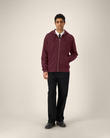 Cultivator 2.0 - Der Iconic Unisex-Zip-Hoodie - Burgundy - 5XL bedrucken, Art.-Nr. STSU179C2445X