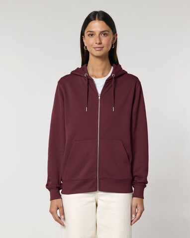 Cultivator 2.0 - Der Iconic Unisex-Zip-Hoodie - Burgundy - L bedrucken, Art.-Nr. STSU179C2441L