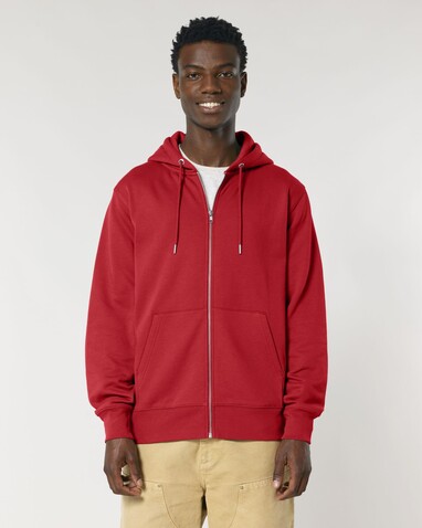 Cultivator 2.0 - Der Iconic Unisex-Zip-Hoodie - Red - L bedrucken, Art.-Nr. STSU179C0041L