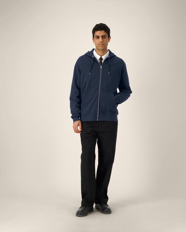 Cultivator 2.0 - Der Iconic Unisex-Zip-Hoodie - French Navy - XL bedrucken, Art.-Nr. STSU179C7271X