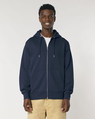 Cultivator 2.0 - Der Iconic Unisex-Zip-Hoodie - French Navy - M bedrucken, Art.-Nr. STSU179C7271M