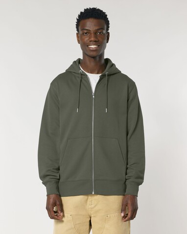 Cultivator 2.0 - Der Iconic Unisex-Zip-Hoodie - Khaki - XXL bedrucken, Art.-Nr. STSU179C2232X