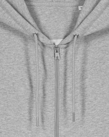 Cultivator 2.0 - Der Iconic Unisex-Zip-Hoodie - Heather Grey - L bedrucken, Art.-Nr. STSU179C2501L