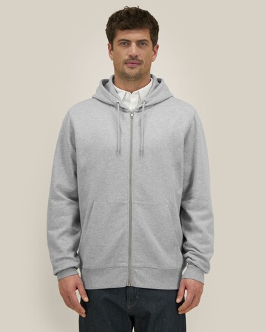Cultivator 2.0 - Der Iconic Unisex-Zip-Hoodie - Heather Grey - XS bedrucken, Art.-Nr. STSU179C250XS