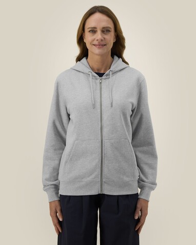 Cultivator 2.0 - Der Iconic Unisex-Zip-Hoodie - Heather Grey - L bedrucken, Art.-Nr. STSU179C2501L