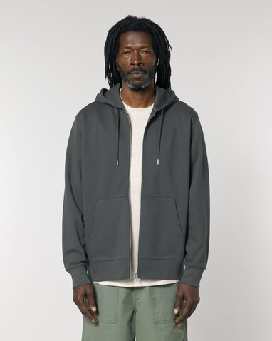 Cultivator 2.0 - Der Iconic Unisex-Zip-Hoodie - Anthracite - M bedrucken, Art.-Nr. STSU179C2531M