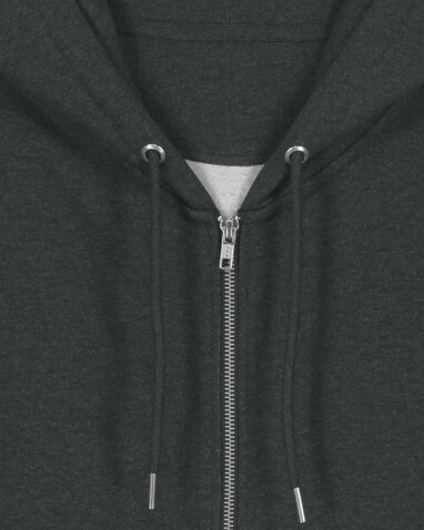 Cultivator 2.0 - Der Iconic Unisex-Zip-Hoodie - Dark Heather Grey - XL bedrucken, Art.-Nr. STSU179C6511X