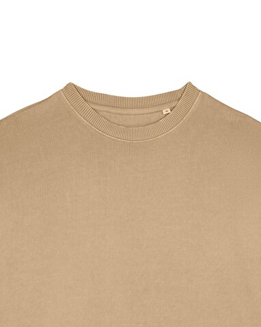 Radder 2.0 Vintage - Oversize Garment-Dyed-Crewneck-Sweatshirt - G. Dyed Latte - 3XL bedrucken, Art.-Nr. STSU210C7333X