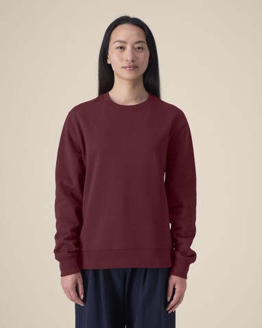 Thinker - Das Rundhals-Unisex-Sweatshirt aus recycelter Baumwolle - Burgundy - 4XL bedrucken, Art.-Nr. STSU269C2444X