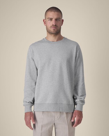 Thinker - Das Rundhals-Unisex-Sweatshirt aus recycelter Baumwolle - Heather Grey - S bedrucken, Art.-Nr. STSU269C2501S Thinker - Das Rundhals-Unisex-Sweatshirt aus recycelter Baumwolle - Heather Grey - S bedrucken, Art.-Nr. STSU269C2501S