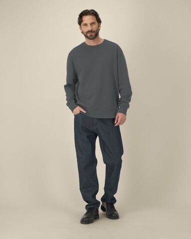 Thinker - Das Rundhals-Unisex-Sweatshirt aus recycelter Baumwolle - Anthracite - L bedrucken, Art.-Nr. STSU269C2531L Thinker - Das Rundhals-Unisex-Sweatshirt aus recycelter Baumwolle - Anthracite - L bedrucken, Art.-Nr. STSU269C2531L