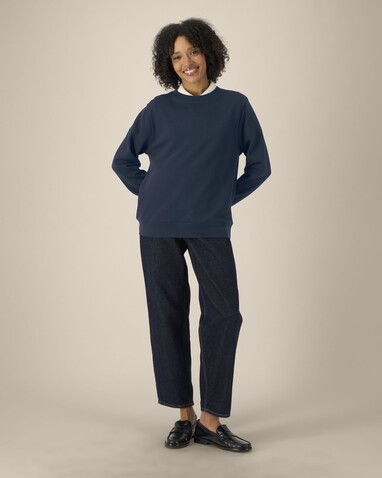 Stella Thinker - Das Damen-Rundhals-Sweatshirt aus recycelter Baumwolle - French Navy - XS bedrucken, Art.-Nr. STSW254C727XS Stella Thinker - Das Damen-Rundhals-Sweatshirt aus recycelter Baumwolle - French Navy - XS bedrucken, Art.-Nr. STSW254C727XS