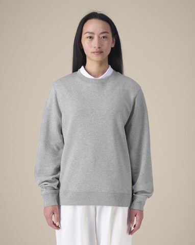 Stella Thinker - Das Damen-Rundhals-Sweatshirt aus recycelter Baumwolle - Heather Grey - S bedrucken, Art.-Nr. STSW254C2501S