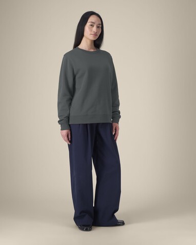 Stella Thinker - Das Damen-Rundhals-Sweatshirt aus recycelter Baumwolle - Anthracite - M bedrucken, Art.-Nr. STSW254C2531M