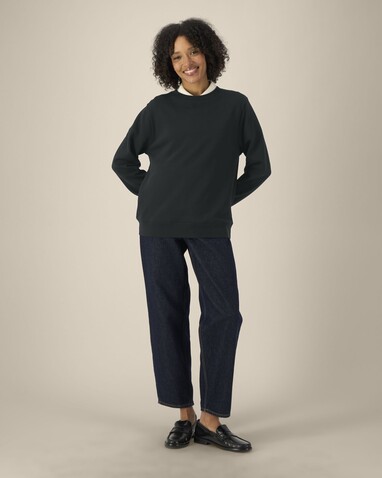 Stella Thinker - Das Damen-Rundhals-Sweatshirt aus recycelter Baumwolle - Black - M bedrucken, Art.-Nr. STSW254C0021M Stella Thinker - Das Damen-Rundhals-Sweatshirt aus recycelter Baumwolle - Black - M bedrucken, Art.-Nr. STSW254C0021M