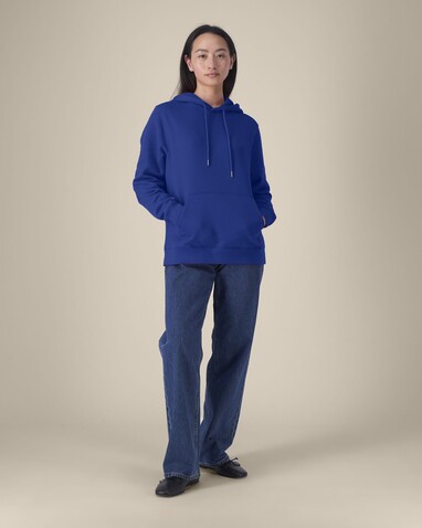 Stella Gamechanger - Der Damen-Hoodie aus recycelter Baumwolle - Worker Blue - L bedrucken, Art.-Nr. STSW268C0881L