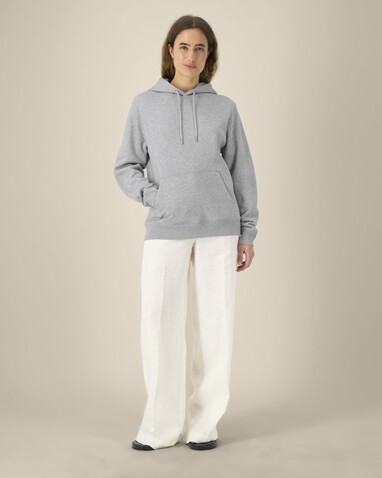 Stella Gamechanger - Der Damen-Hoodie aus recycelter Baumwolle - Heather Grey - XS bedrucken, Art.-Nr. STSW268C250XS
