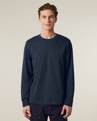 Creator 2.0 Long Sleeve - Das Iconic Langarm-Unisex-T-Shirt - French Navy - XS bedrucken, Art.-Nr. STTU199C727XS