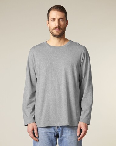 Creator 2.0 Long Sleeve - Das Iconic Langarm-Unisex-T-Shirt - Heather Grey - XXL bedrucken, Art.-Nr. STTU199C2502X