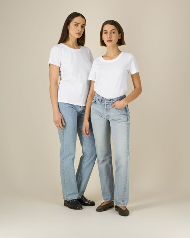 Stella Expresser 2.0 - Das Fitted Damen-T-Shirt - White - M bedrucken, Art.-Nr. STTW079C0011M