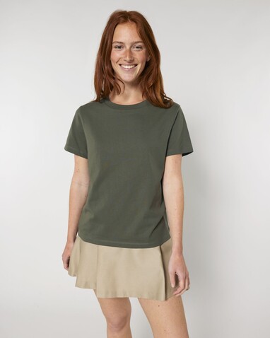 Stella Muser - Das Iconic Damen-T-Shirt - Khaki - M bedrucken, Art.-Nr. STTW172C2231M