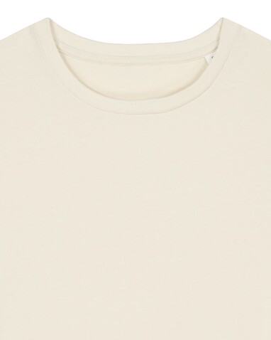 Stella Ella - Das kurze Fitted Damen-T-Shirt - Natural Raw - XL bedrucken, Art.-Nr. STTW174C0541X