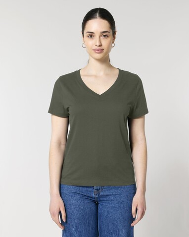 Stella Isla - Das Damen-T-Shirt mit V-Ausschnitt - Khaki - XL bedrucken, Art.-Nr. STTW176C2231X Stella Isla - Das Damen-T-Shirt mit V-Ausschnitt - Khaki - XL bedrucken, Art.-Nr. STTW176C2231X