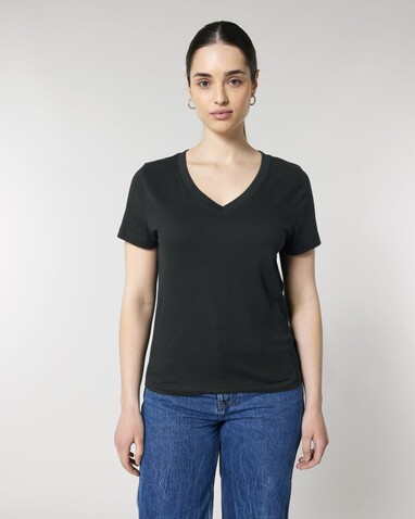 Stella Isla - Das Damen-T-Shirt mit V-Ausschnitt - Black - XL bedrucken, Art.-Nr. STTW176C0021X Stella Isla - Das Damen-T-Shirt mit V-Ausschnitt - Black - XL bedrucken, Art.-Nr. STTW176C0021X