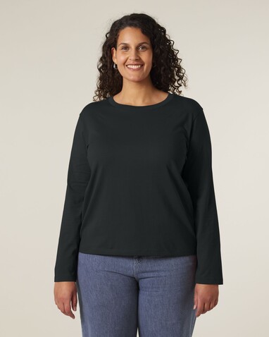 Stella Muser Long Sleeve - Das Iconic Langarm-Damen-T-Shirt - Black - XXL bedrucken, Art.-Nr. STTW219C0022X