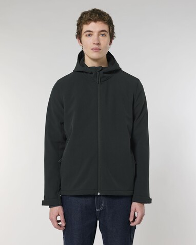 Stanley Discoverer - Die Herren-Softshelljacke mit Kapuze - Black - 5XL bedrucken, Art.-Nr. STJM158C0025X