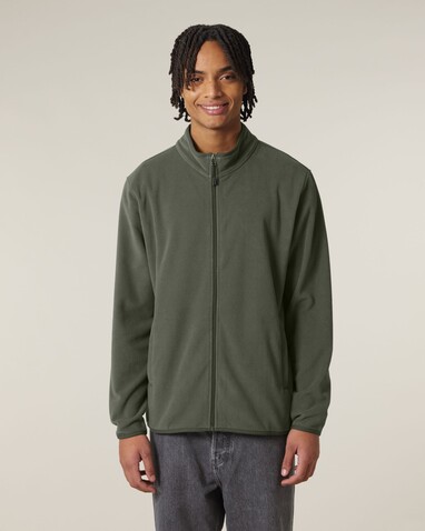 Stanley Guider - Die Herren-Fleecejacke - Khaki - L bedrucken, Art.-Nr. STJM238C2231L