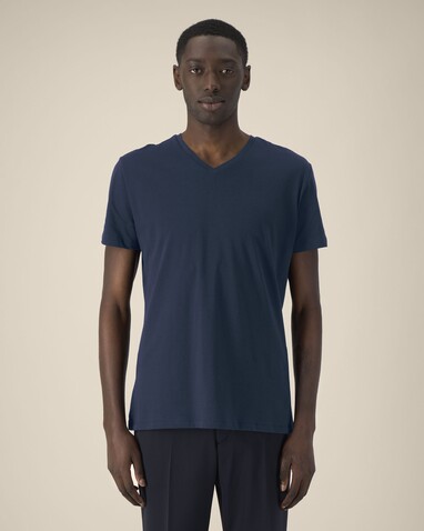 Stanley Presenter - Das Herren-T-Shirt mit V-Ausschnitt - French Navy - XL bedrucken, Art.-Nr. STTM562C7271X Stanley Presenter - Das Herren-T-Shirt mit V-Ausschnitt - French Navy - XL bedrucken, Art.-Nr. STTM562C7271X