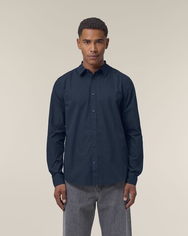 Stanley Styler Shirt - Das Herren-Popelinehemd - French Navy - XXL bedrucken, Art.-Nr. STWM969C7272X