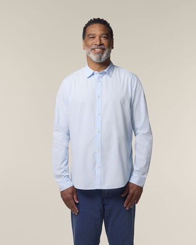 Stanley Styler Shirt - Das Herren-Popelinehemd - Summer Blue - L bedrucken, Art.-Nr. STWM969C3661L Stanley Styler Shirt - Das Herren-Popelinehemd - Summer Blue - L bedrucken, Art.-Nr. STWM969C3661L