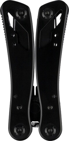 Schwarzes Aluminium-Multitool Ariane – Schwarz bedrucken, Art.-Nr. 001999999_1349358