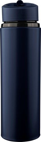 Recycelte Trinkflasche aus Edelstahl (500 ml) Zeno – Blau bedrucken, Art.-Nr. 005999999_1349361