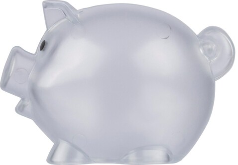 Recyceltes PS-Kunststoff-Sparschwein Vivi – Neutral bedrucken, Art.-Nr. 021999999_1349500