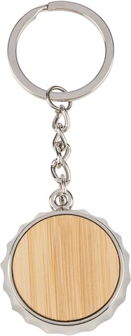 Schlüsselanhänger aus Zinklegierung Finn – Braun bedrucken, Art.-Nr. 011999999_1349509