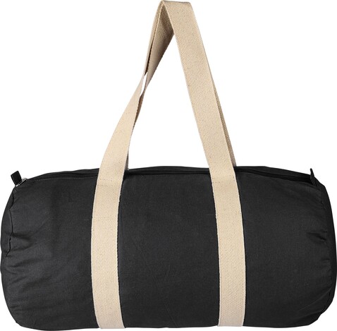 Oeko-Tex® Baumwolle (180 g/m2) Reisetasche Rami – Schwarz bedrucken, Art.-Nr. 001999999_1349519