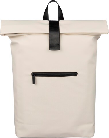 Recycelter PU-Rucksack Naiya – beige bedrucken, Art.-Nr. 357999999_1349535