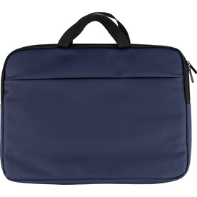 Recycelte PU-Laptoptasche Rafi – Blau bedrucken, Art.-Nr. 005999999_1349537