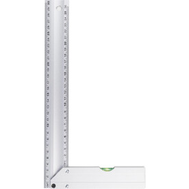 Aluminium-Winkelmesser Camila – Silber bedrucken, Art.-Nr. 032999999_1350408