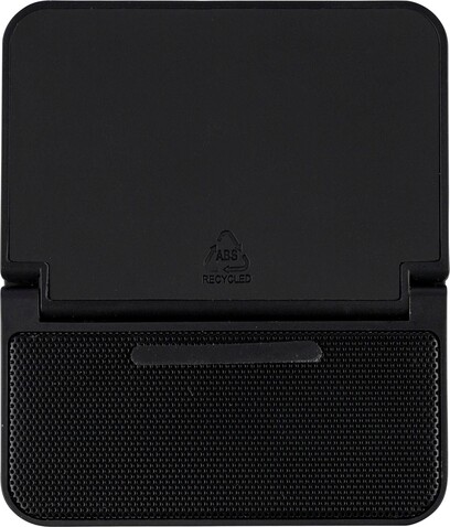 Recyceltes ABS 3-in-1-Wireless-Ladegerät Elias – Schwarz bedrucken, Art.-Nr. 001999999_1351336