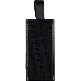 Recycelter tragbarer Lautsprecher aus ABS Malora – Schwarz bedrucken, Art.-Nr. 001999999_1351338