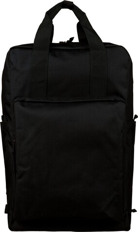 Rucksack aus recyceltem (900D) Polyester Amalia – Schwarz bedrucken, Art.-Nr. 001999999_1351339