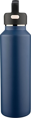 Recycelte doppelwandige Flasche aus Edelstahl 600 ml Mace – Blau bedrucken, Art.-Nr. 005999999_1353906
