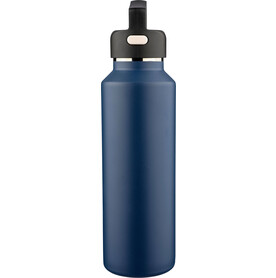 Recycelte doppelwandige Flasche aus Edelstahl 600 ml Mace – Blau bedrucken, Art.-Nr. 005999999_1353906